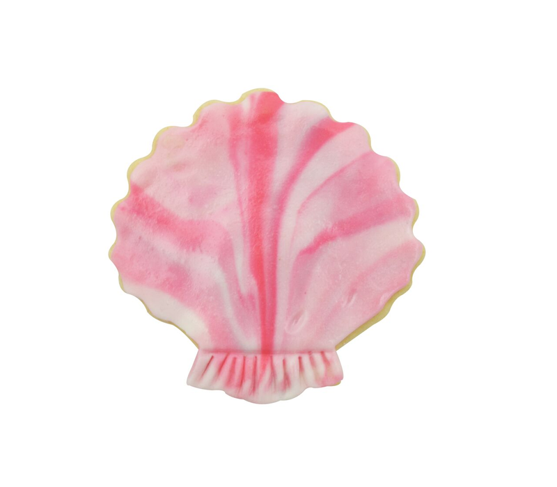 R&M Sea Shell Cookie Cutter 3" White