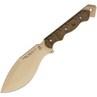 Tops Cuma Tak-RI- Green Canvas Micarta, 1095 Carbon Steel