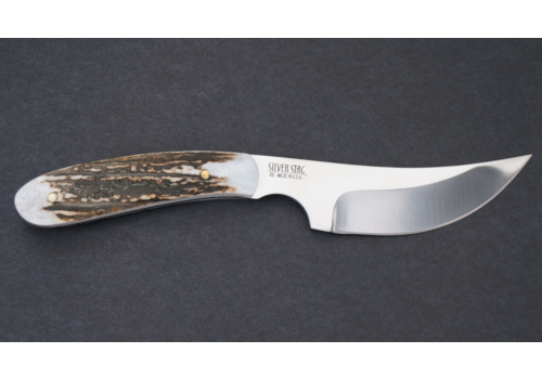 Silver Stag Silver Stag Smith Slab Antler Slab Handle, D2 Steel