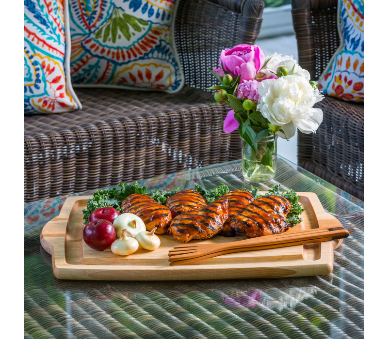 JK Adams Maple Carving Board with Handles and Juice Groove