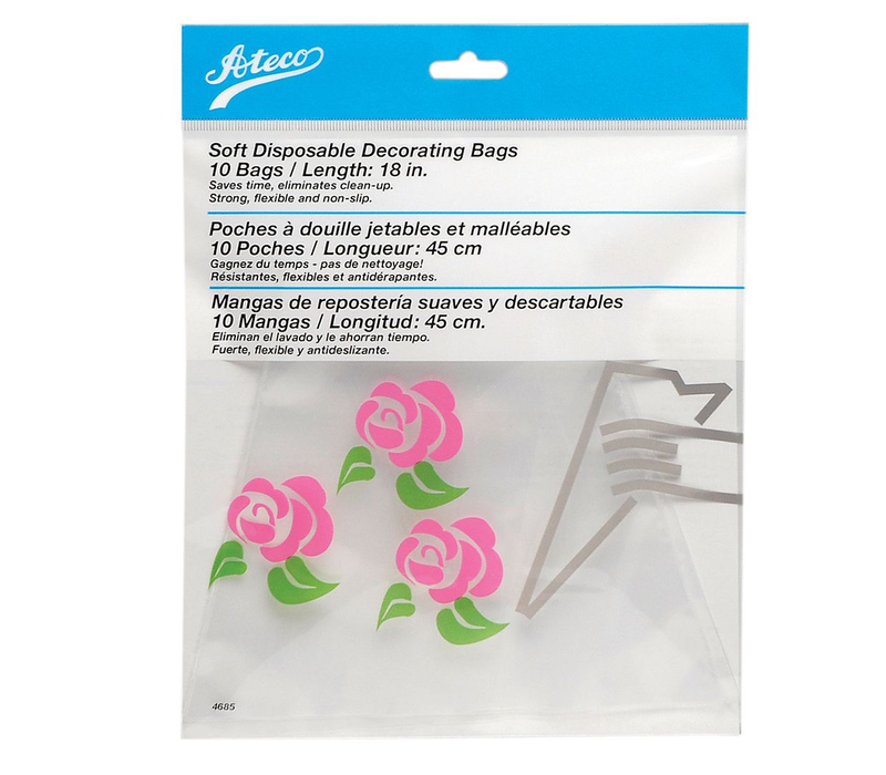 Ateco Soft Disposable Decorating Bags 18" (Pack of 10)