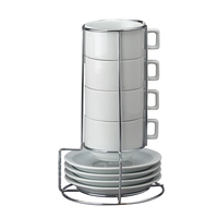 HIC, Stackable Cappuccino Mug Set