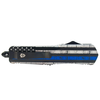 Templar Templar Knife Large "Back the Blue" OTF, Silver 440C Dagger