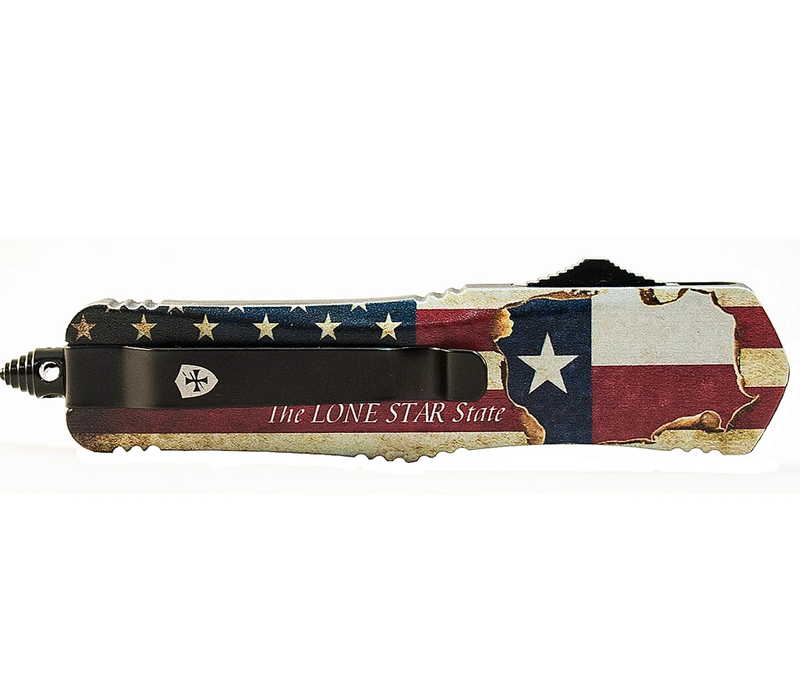 Templar Knife Large Texan OTF- 440C Drop Point Blade