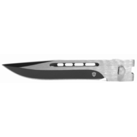 Templar, Large Black Rubber OTF Black 440C Drop Point