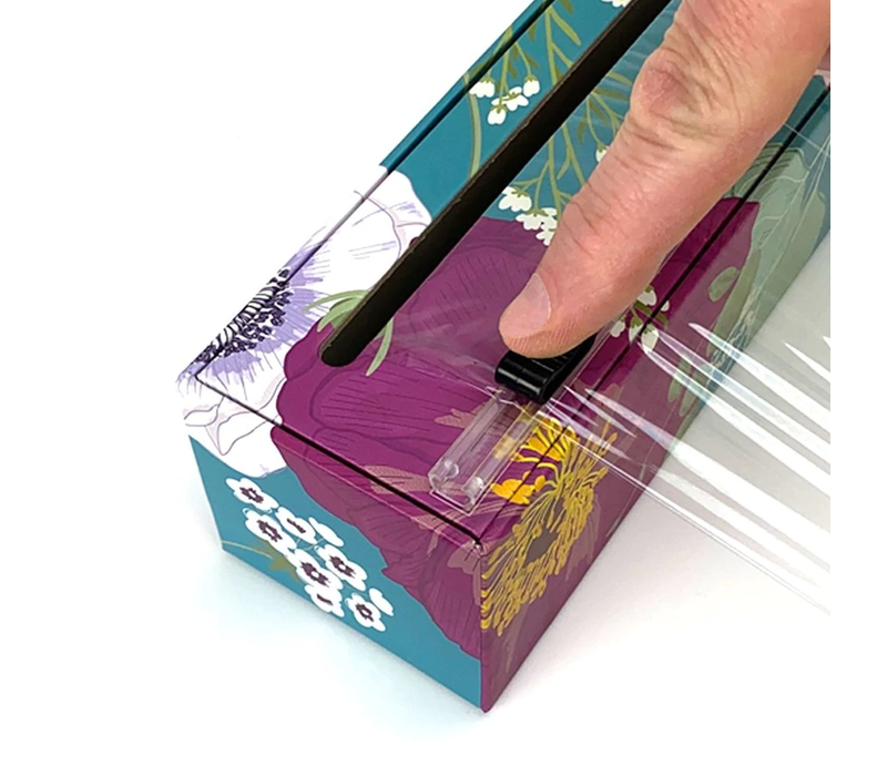 ChicWrap Plastic Wrap Dispenser- Spring Flowers  12" x 250'