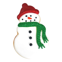 R&M Snowman Pom Pom Hat Cookie Cutter 4"