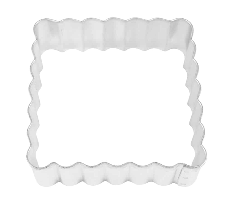 R&M Square Fluted Cookie Cutter 2.75"