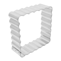 R&M Square Fluted Cookie Cutter 2.75"