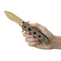 CRKT, Flipper Desert Tan, Veff Serrations