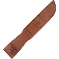 Ka-bar USMC Fighter, Carbon Steel & Leather Handle