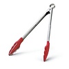 Cuisipro 74717805--Browne, Cuisipro ,Silicone Tongs, 12" w/Teeth, Red