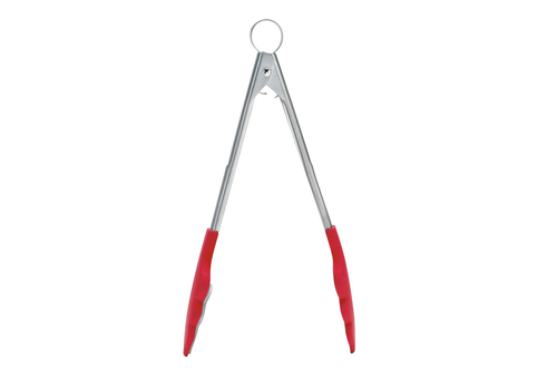 Cuisipro 74717705--Browne, Cuisipro Tongs 9.5", Red Silicone