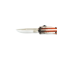 Templar Small "Wood" US Flag OTF Silver 440C Drop Point