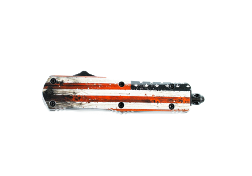Templar Templar Small "Wood" US Flag OTF Silver 440C Drop Point