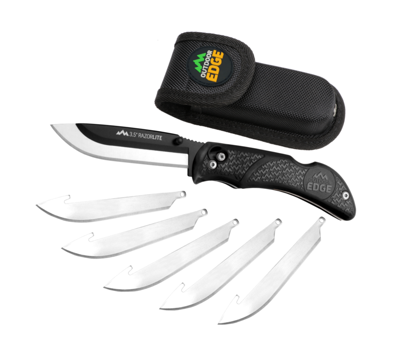 Outdoor Edge 3.5" Razor-Lite Hunting Knife- Black Edge 3.5" Razor-Lite EDC- Black