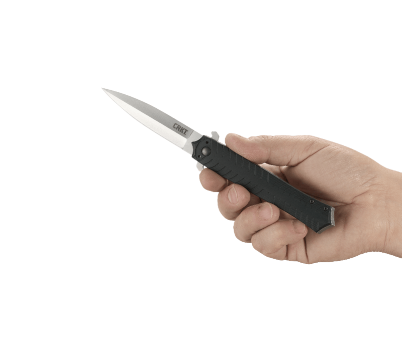 CRKT Xolotl, 4116 Stainless Steel, Black G10 Handle