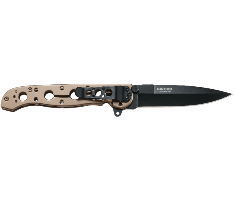 CRKT, Spear Point Black Blade, Bronze Handle