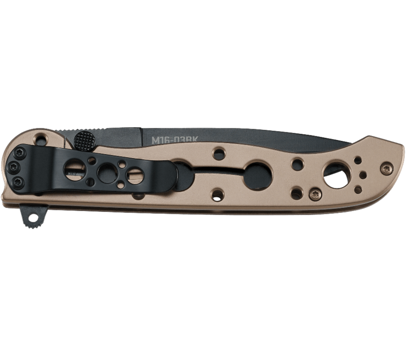 CRKT, Spear Point Black Blade, Bronze Handle
