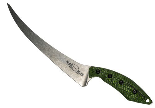 White River Knife & Tool White River Knife & Tool Step-Up Fillet Knife - Green & Black G10 Handle
