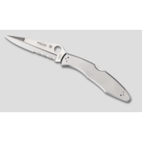 Spyderco, Police Model, Stainless Handle, VG-10 ComboEdge