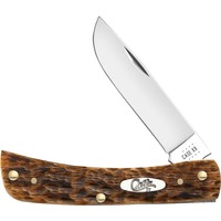 Case Cutlery Sod Buster Jr, Amber Bone Handle, Carbon Steel