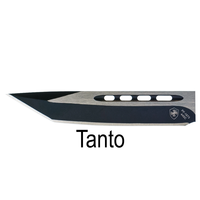 Templar Fallen Large OTF, Black 440C Tanto