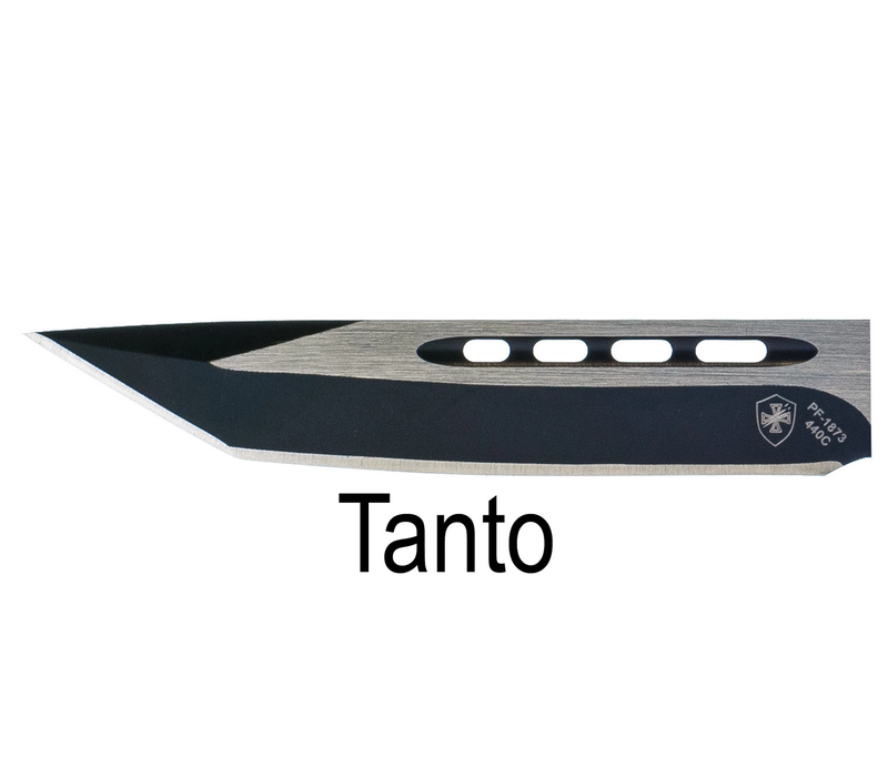 Templar, Camo Slim OTF, Black Tanto 440C Steel