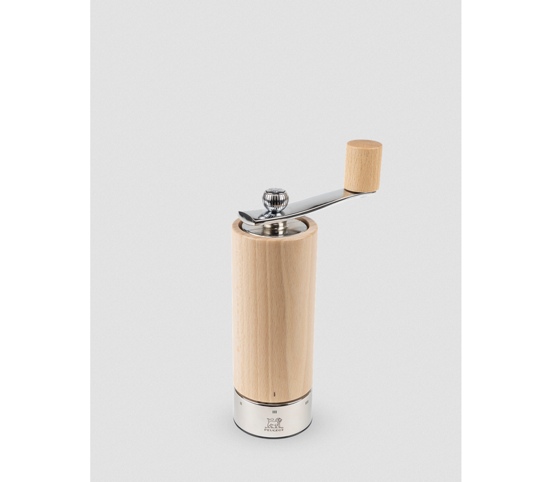 Peugeot Isen Wood Pepper Mill With Crank Handle, u'Select- Natural 18cm