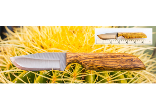 Anza Knives Anza Carbon Steel Fixed Blade Knife- Bocote Handle
