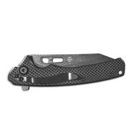 ABKT Ignite Flipper Knife - Black G10 Handle, D2 Steel