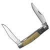 ABKT Roper Series Muskrat Rattler - Black & Green Micarta Scales, 1065 Carbon Steel