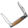ABKT - American Buffalo Knife & Tool ABKT Roper Series Muskrat Rattler - Black-Tan Micarta, 1065 Carbon Steel