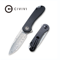 CIVIVI Elementum Carbon Fiber & G-10 Handle, Damascus Blade