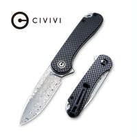 Civivi Elementum Carbon Fiber & G10 Handle, Damascus