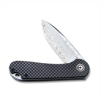 Civivi Elementum Carbon Fiber & G10 Handle, Damascus