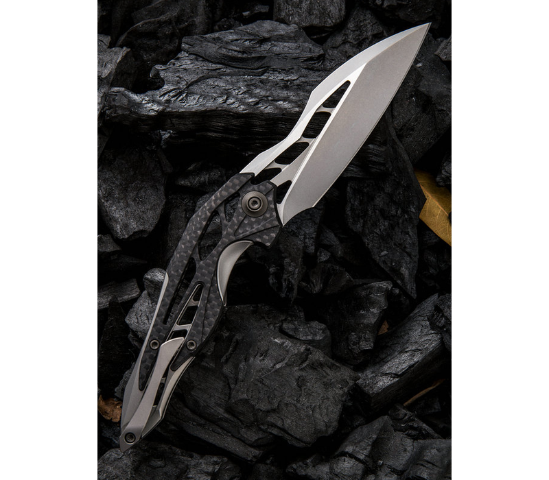 906CF-C--WEKnives, Arrakis  W/Titanium & Carbon Fiber Handle & M390 Steel