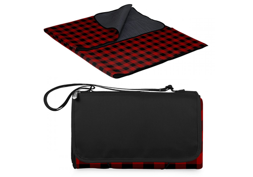 Picnic Time 920-00-406-000-0--Picnic Time, Oniva, Blanket Tote XL Outdoor Picnic Blanket, (Red & Black Buffalo Plaid Pattern)