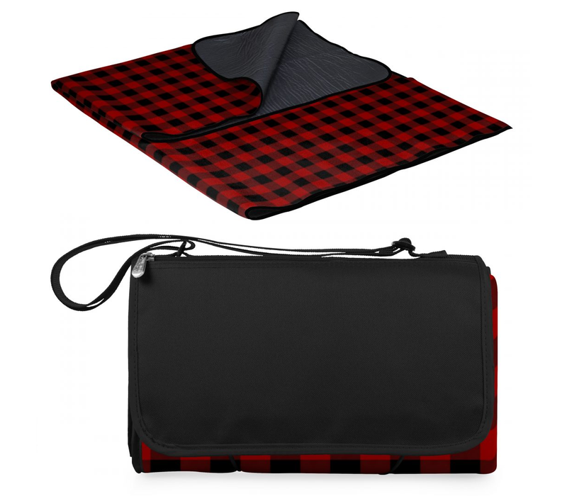 920-00-406-000-0--Picnic Time, Oniva, Blanket Tote XL Outdoor Picnic Blanket, (Red & Black Buffalo Plaid Pattern)