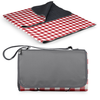 Picnic Time Picnic Time, Oniva, Blanket Tote XL Outdoor Picnic Blanket, (Red & White Gingham Pattern with Gray Flap)