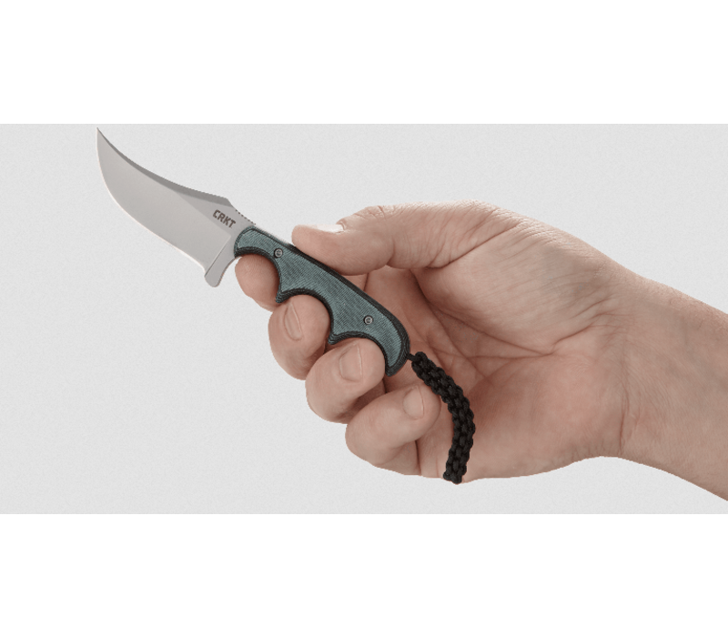 CRKT Minimalist Persian, Black and Green Micarta, 8Cr13MoV