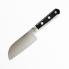 Lamson Lamson, Midnight Series 5″ Premier Forged Santoku Knife with Kullenschliff (Granton) Edge