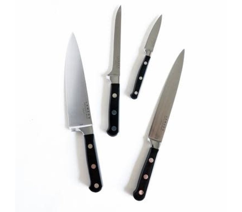 Lamson MIDNIGHT Premier Forged 4-Pc Cook Knife Set