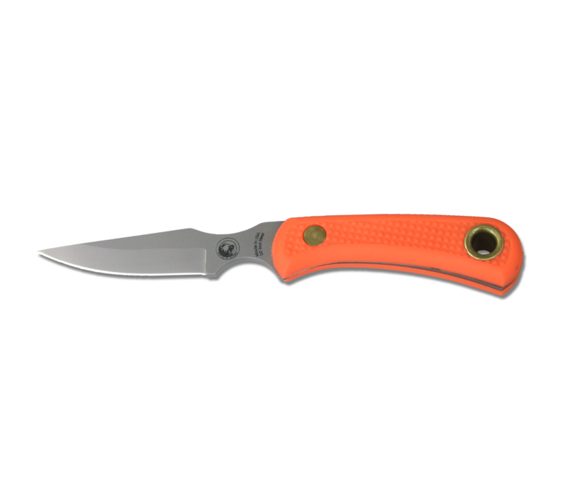 Knives of Alaska Cub Bear Caping Knife- Orange Suregrip, D2 Steel