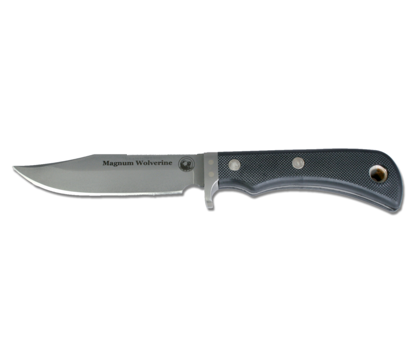 Knives of Alaska Magnum Wolverine- D2 Steel, Black SureGrip Handle