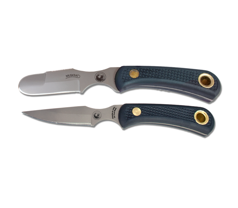 Knives of Alaska, Muskrat-Cub Bear Combo, D2, Black SureGrip