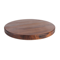 John Boos Reversible Round Walnut Cutting Board  18"x1.5"