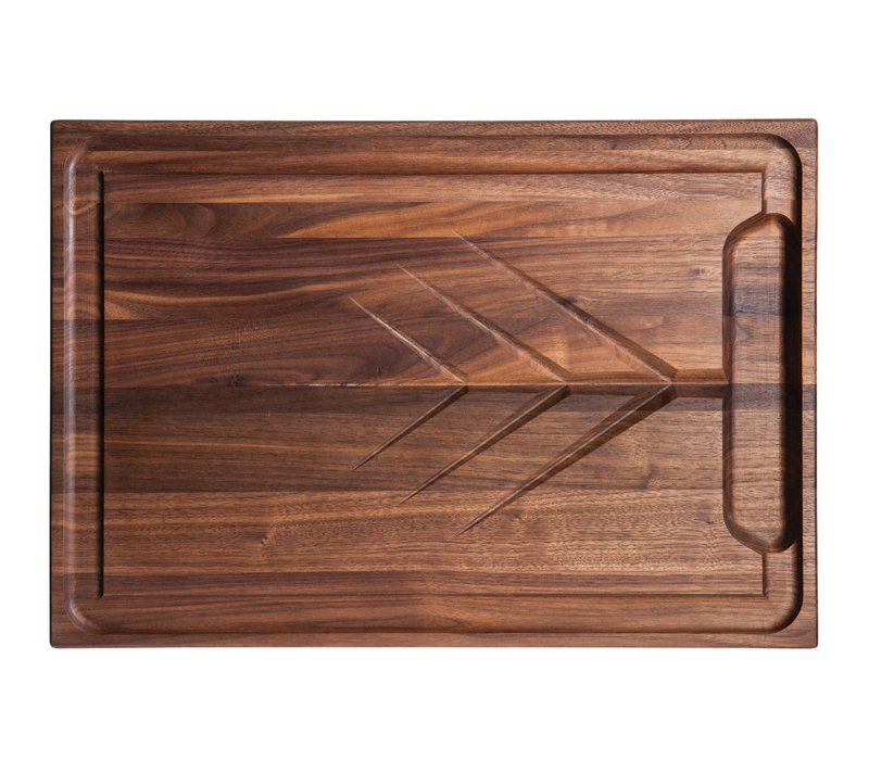 JK Adams Walnut Carving Board Juice Groove 20"x14"x1"