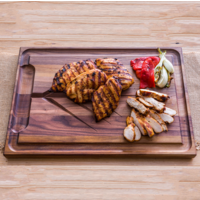 JK Adams Walnut Carving Board Juice Groove 20"x14"x1"