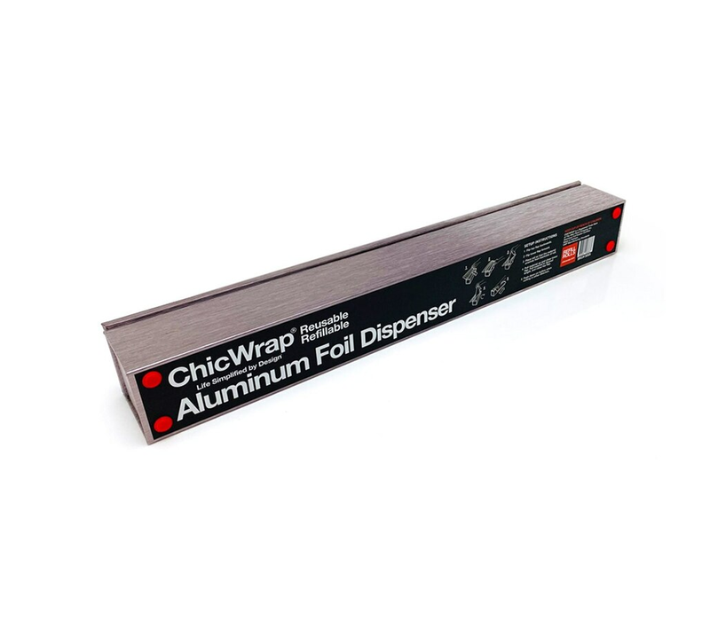 ChicWrap Stainless Steel Aluminum Foil Dispenser-18"x30"